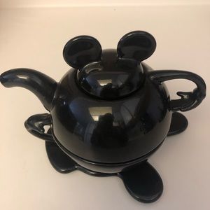 Disney Mickey Mouse Tea Pot Cup And Saucer Set